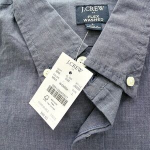 J. Crew Flex Washed Charcoal Shirt classic